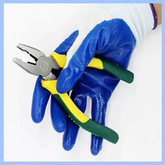 Nylon Work Gloves with Nitrile Coating for Grip