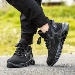 Men's Lightweight Breathable Safety Shoes for Construction