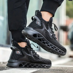 Men's Lightweight Breathable Safety Shoes for Construction