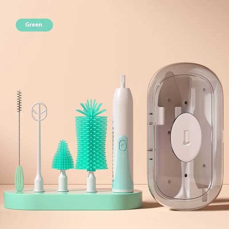 Electric Baby Bottle Brush & UV Sterilizer Set