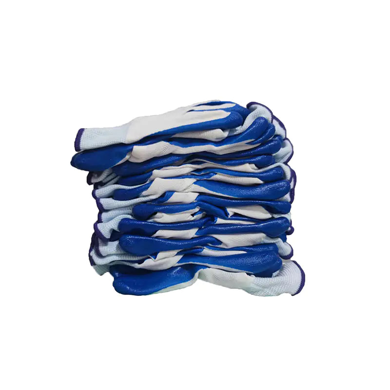Nylon Work Gloves with Nitrile Coating for Grip