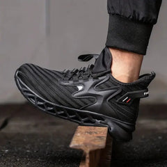 Men's Lightweight Breathable Safety Shoes for Construction