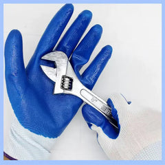 Nylon Work Gloves with Nitrile Coating for Grip